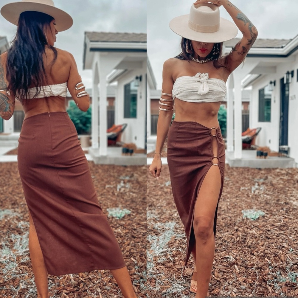 Brown Ring Skirt - Picture 3 of 14
